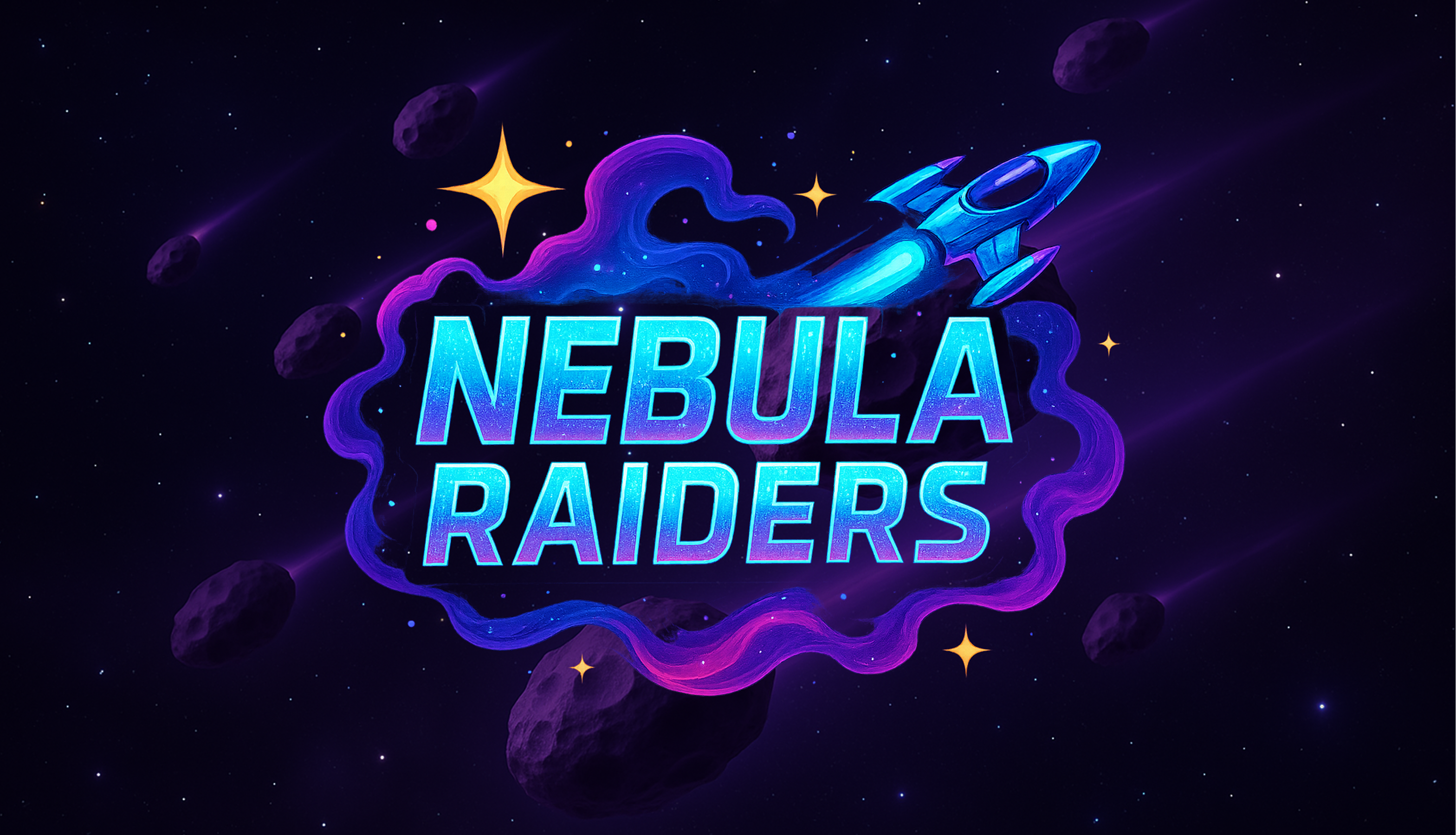 Nebula Raiders – Spielcover, Weltraum-Motiv